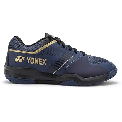 Yonex Power Cushion Strider Flow Wide Badminton Shoe | Navy/Gold