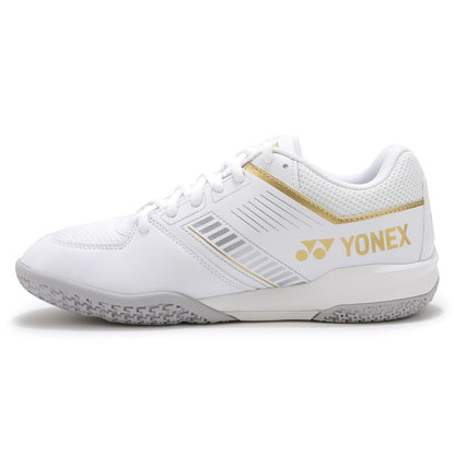 Yonex Power Cushion Strider Flow Wide Badminton Shoe | White/Gold