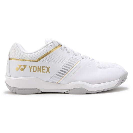 Yonex Power Cushion Strider Flow Wide Badminton Shoe | White/Gold