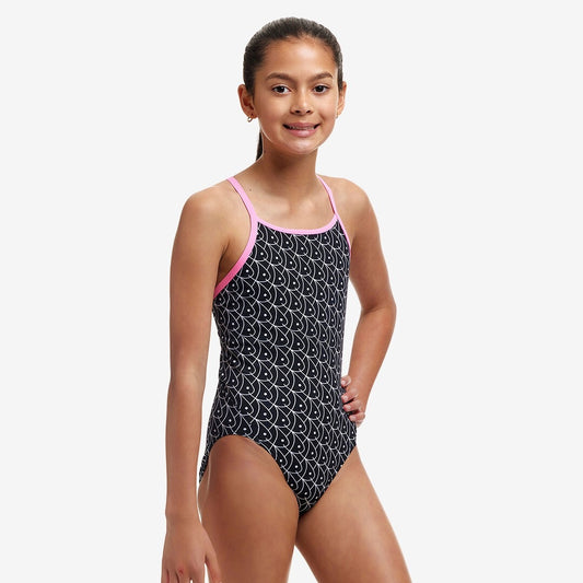 Funkita Girl's Diamond Back One Piece | Summer Fish