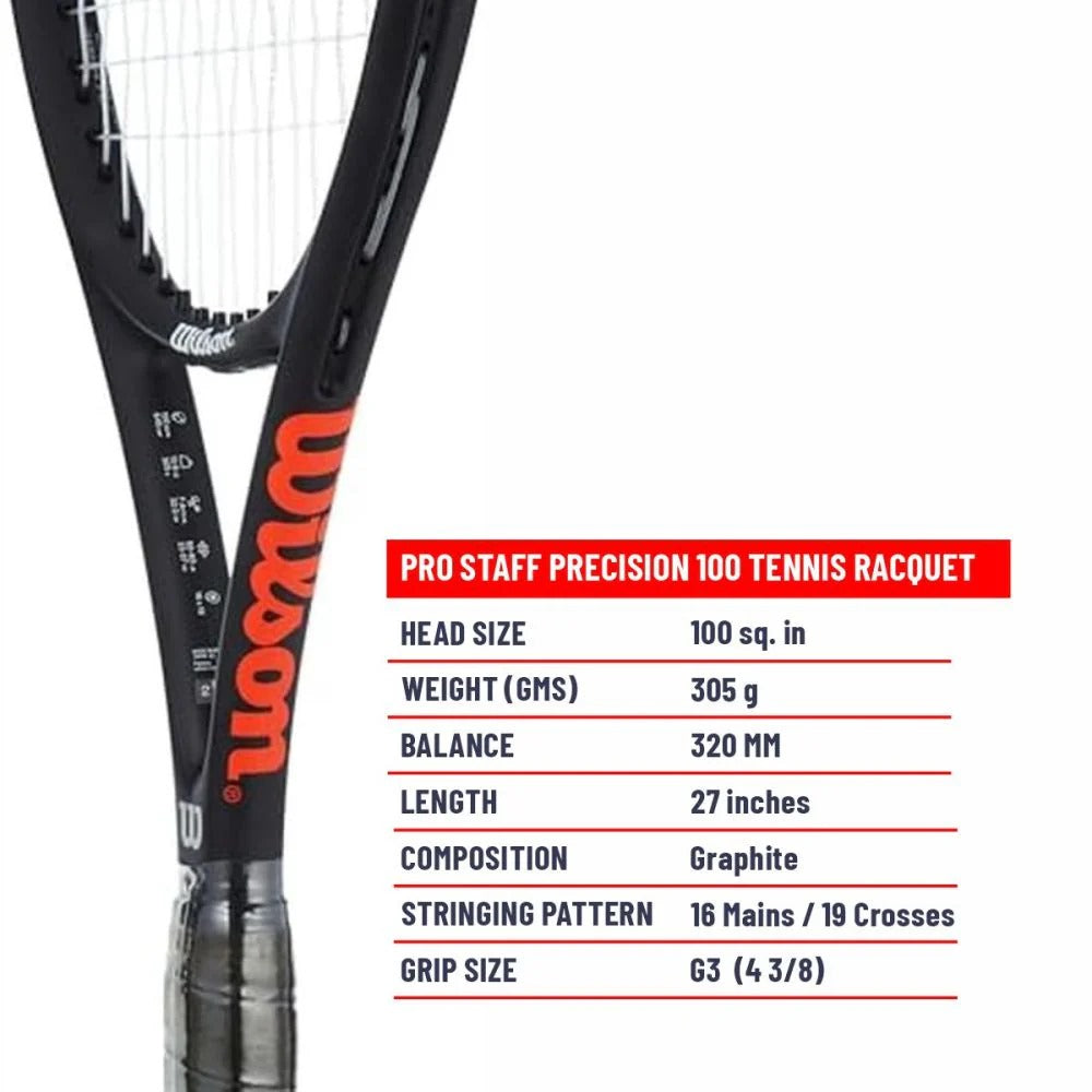 Wilson Pro Staff Precision 100 Tennis Racket (Strung)