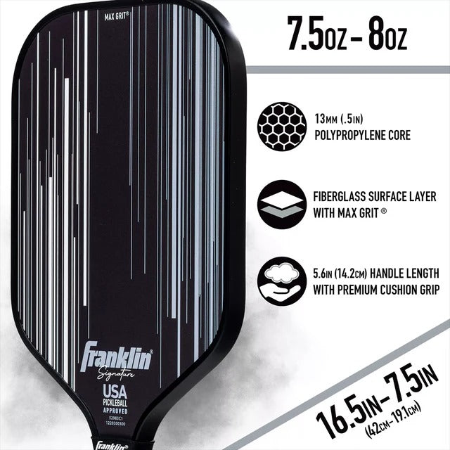 Franklin Signature Pickleball Paddle - Black (16 mm)