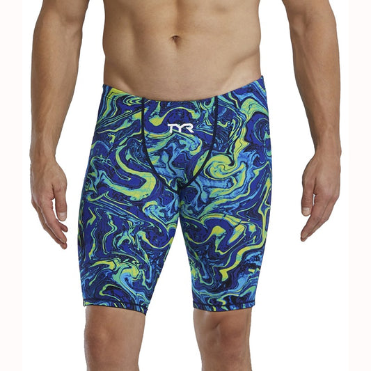 TYR Men's Thresher Hyperblitz Jammer | Blue/Green