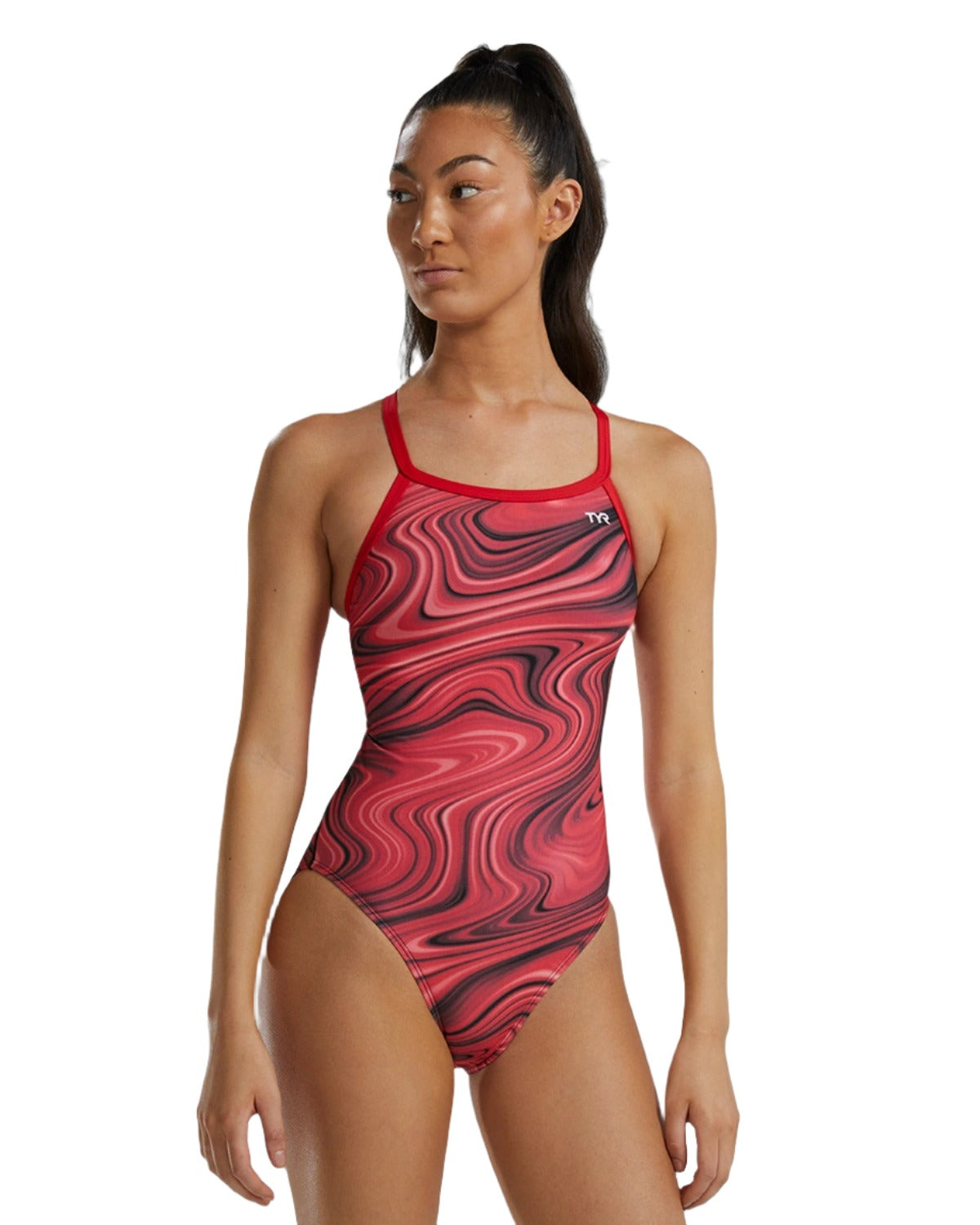 TYR Women's Vitality Durafast Elite Diamondfit Swimsuit | Red