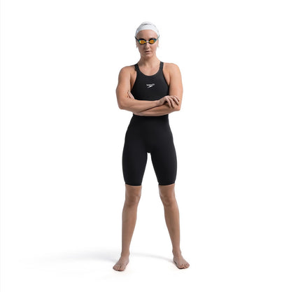 Speedo Women's Fastskin LZR Pure Valor 2.0 Openback Kneeskin | Black