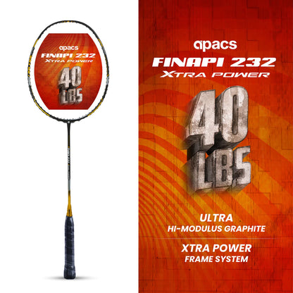 Apacs Finapi 232 Xtra Power Badminton Racket (Unstrung)