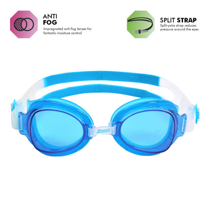 Zoggs Otter Swimming Goggle | Clear/Aqua - Tinted Blue Lens