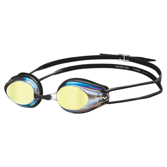 Arena Tracks Mirror Racing Goggle | Gold-Black