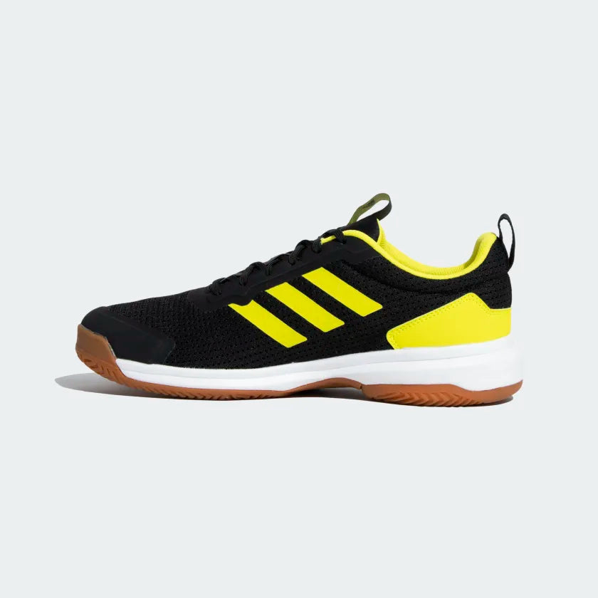 Adidas 21 NDR V2 Badminton Shoes Core Black Acid Yellow Achivr