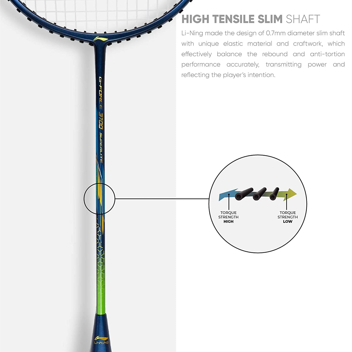 Li-Ning G-Force Superlite Series 3700 (Strung)