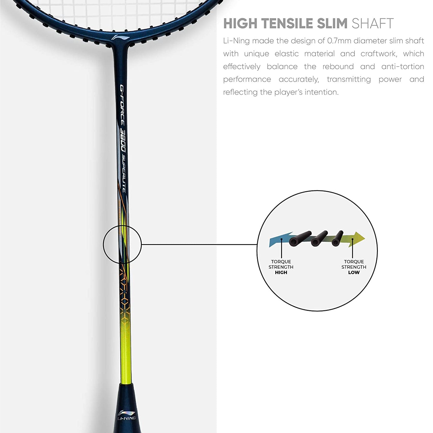 Li-Ning G-Force Superlite 3800 (Strung)