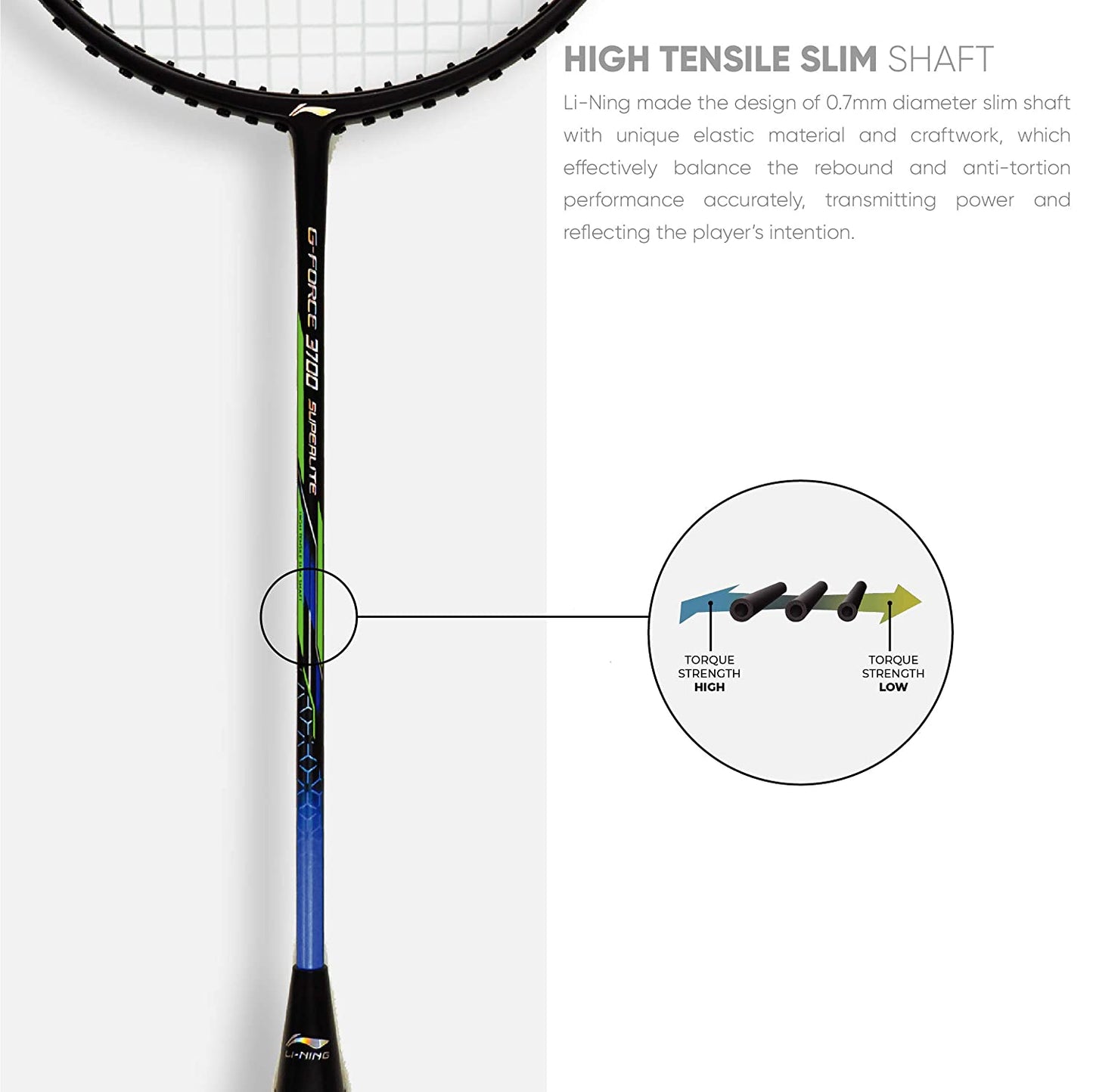 Li-Ning G-Force Superlite Series 3700 (Strung)