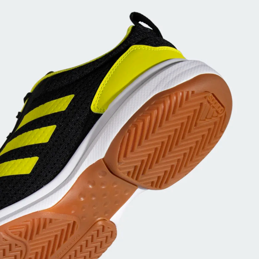 Adidas 21 NDR V2 Badminton Shoes Core Black Acid Yellow Achivr