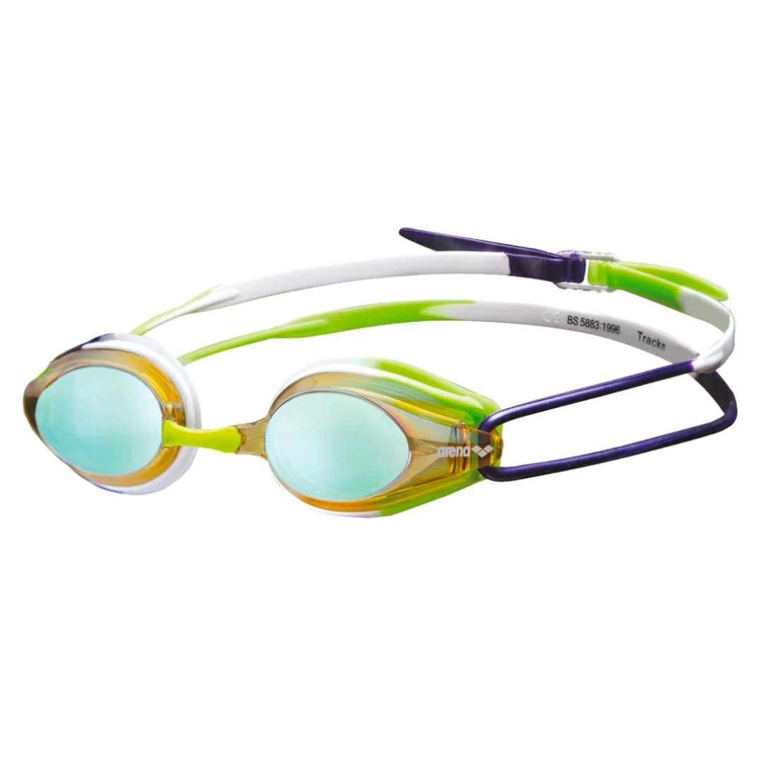 Arena Tracks Mirror Racing Goggle | Yellow- Purple Green