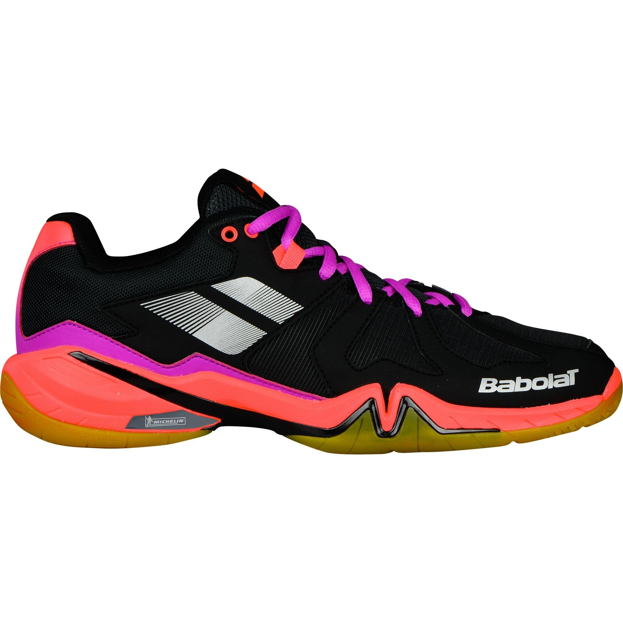 Babolat Shadow Spirit Women s Badminton Shoes Black Purple Pink