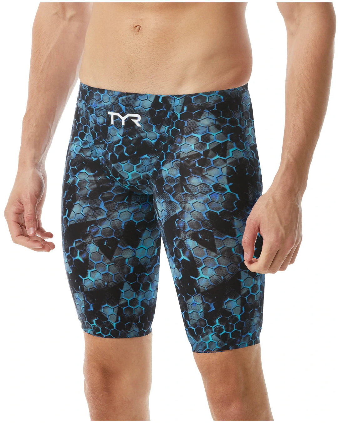 TYR Men's Avictor Supernova Jammer - Blue Grey