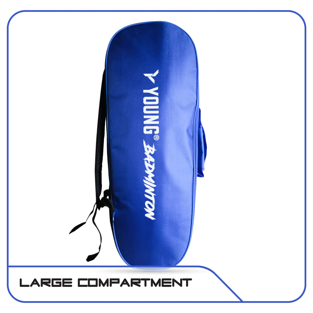 Young Tiger Double Zipper Kitbag with Shoe Compartment | Blue/Black