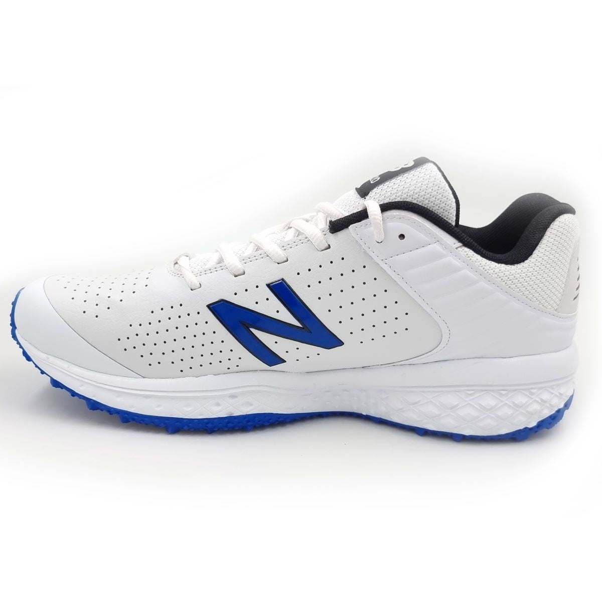 New Balance CK 4020 Rubber Spike Cricket Shoes White Blue Achivr