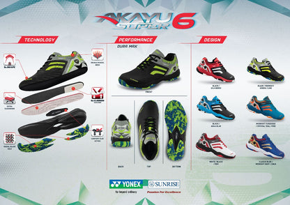 Akayu Super 6 Yonex Badminton Shoe