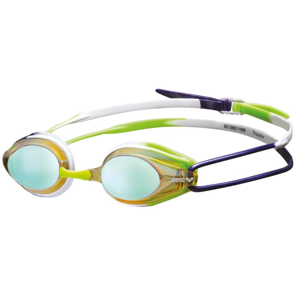 Arena Tracks Mirror Racing Goggle | Yellow- Purple Green