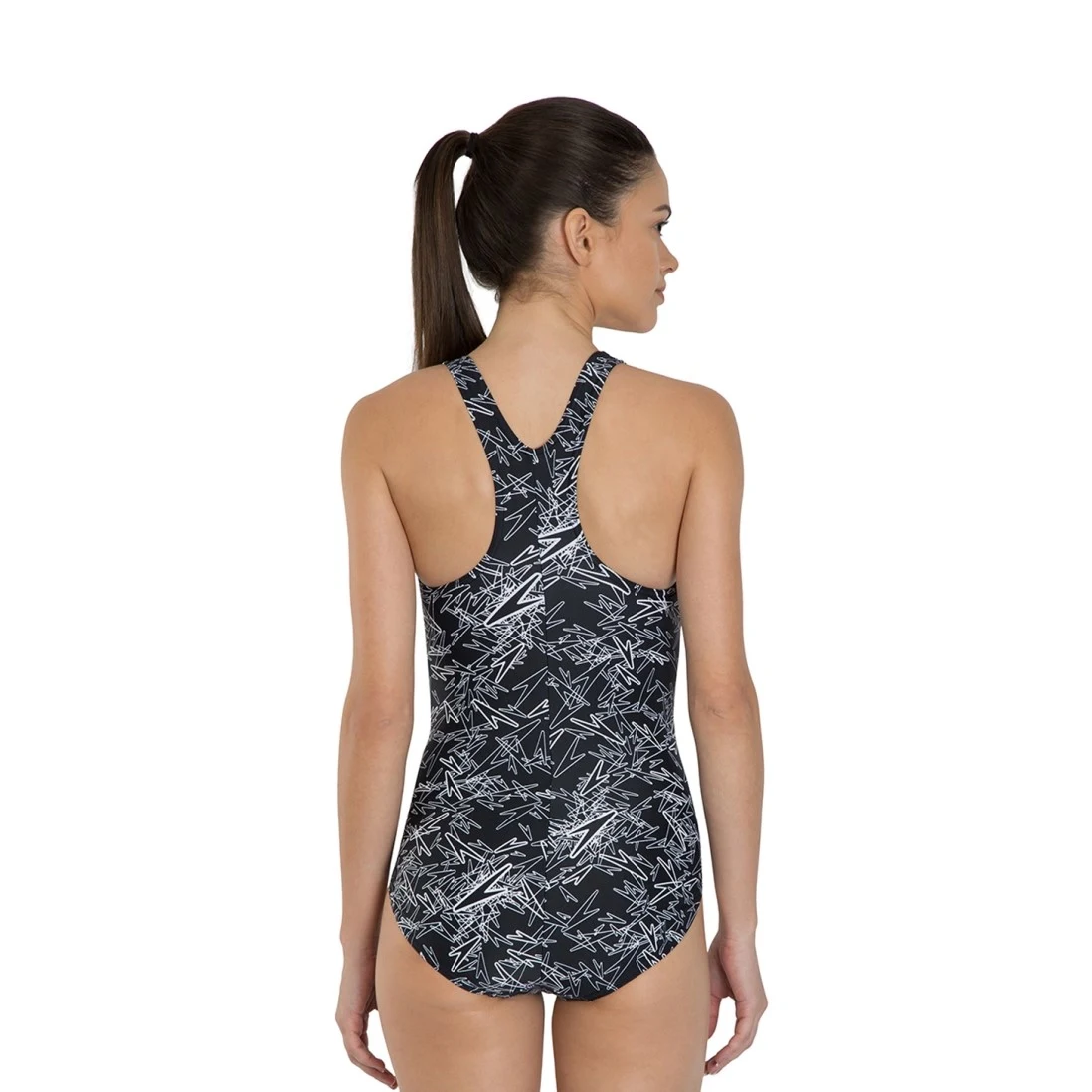 Speedo Boom Allover Racerback Swimsuit