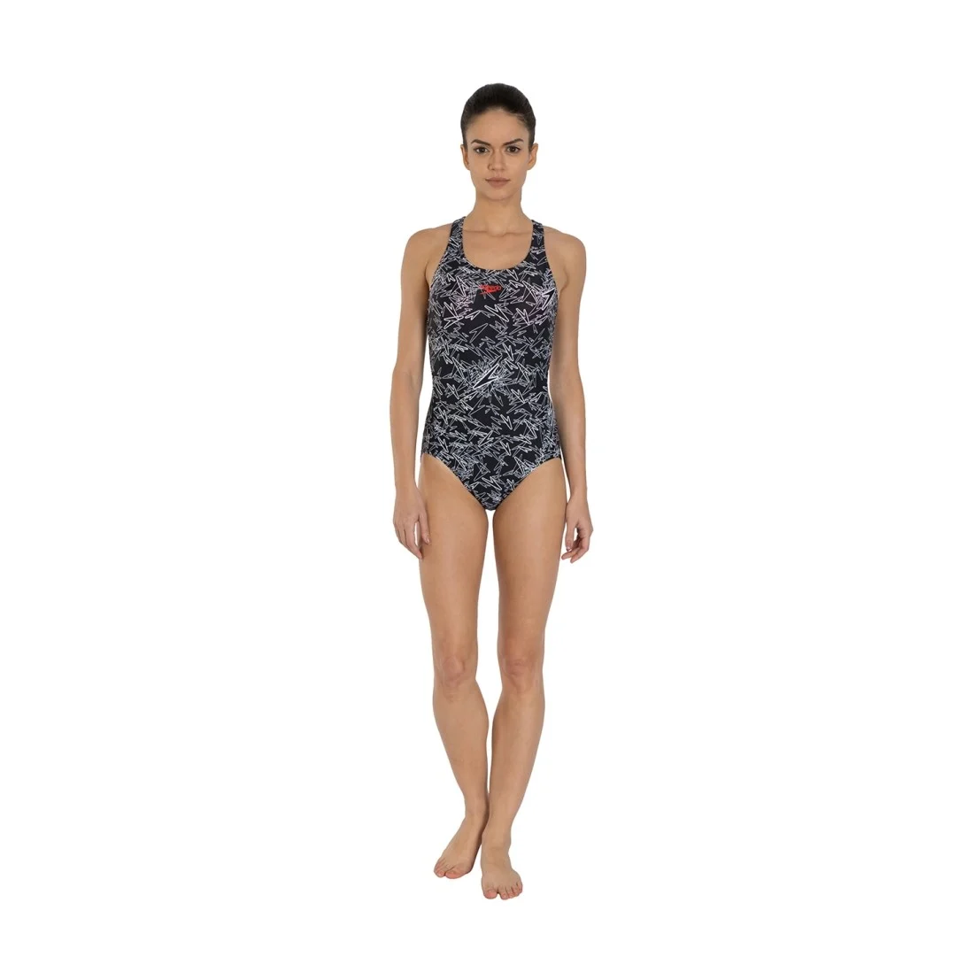 Speedo Boom Allover Racerback Swimsuit