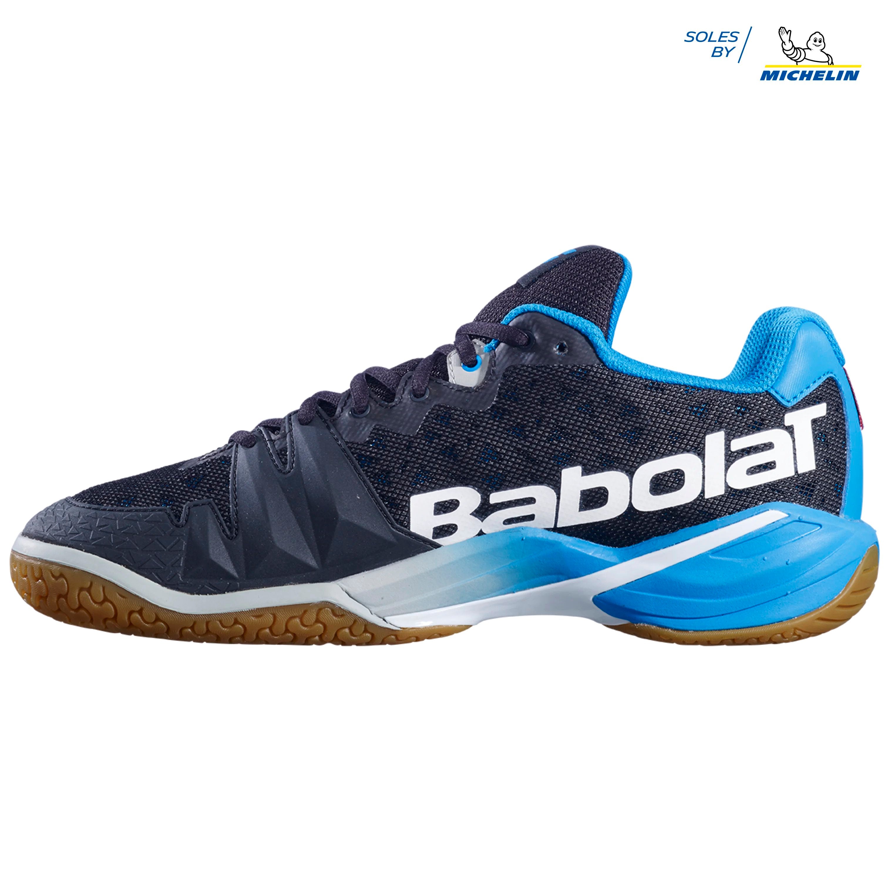 Babolat Men s Shadow Tour Badminton Shoes Black Blue